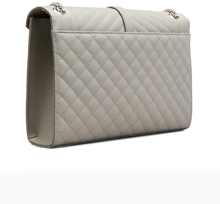 Y Large Tri-Quilted Matelasse Grain De Poudre Flap 1424 Nero Multi, Women??s, Shoulder Bags - Image 2