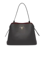 PP Saffiano Leather PP Matin??e Bag in Black