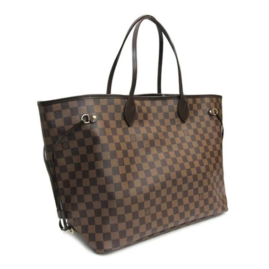 L N51106 Neverfull GM Shoulder Bag Damier Ebene Canvas - Image 3