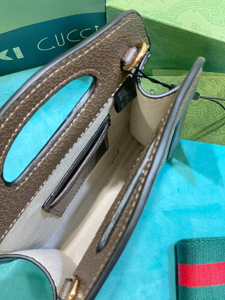 GC444 Ophidia top handle mini bag / 5.5??W x 9??H x 1.8??D - Image 5