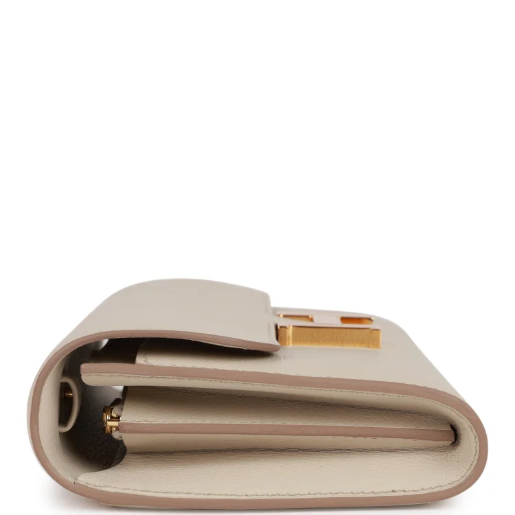 H Constance Wallet To Go Beton Evercolor Gold Hardware - Image 2