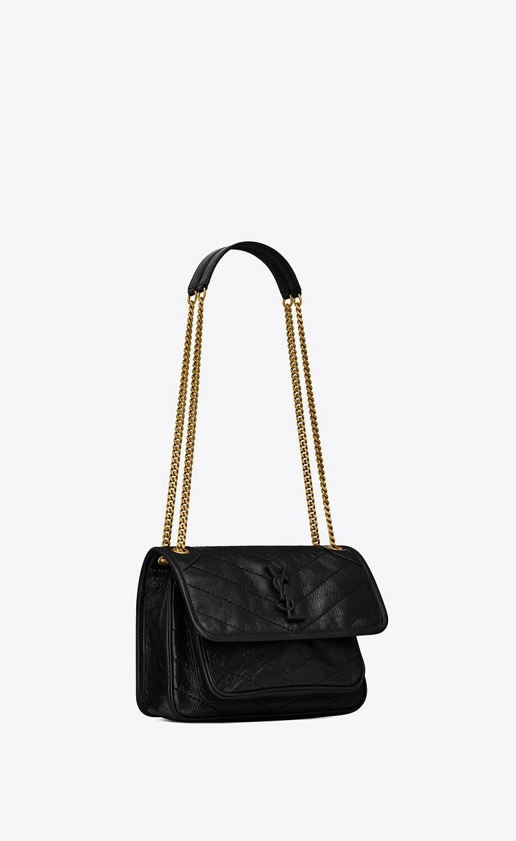 Y Niki Medium Chain Bag in Crinkled Vintage Leather - Image 5