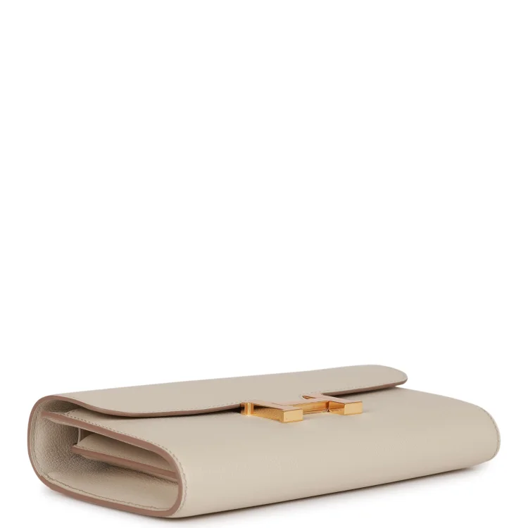 H Constance Wallet To Go Beton Evercolor Gold Hardware - Image 5