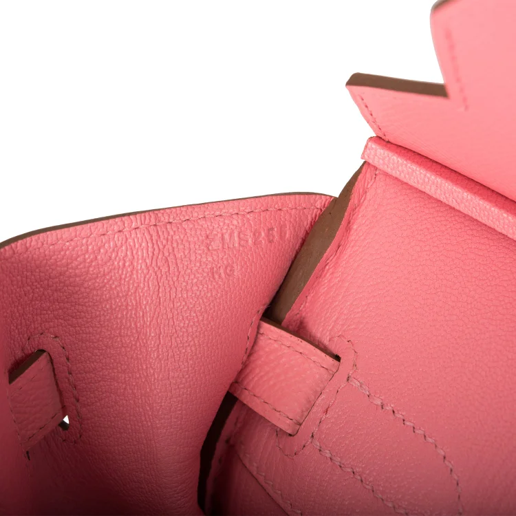 H Birkin 30 Rose Confetti Epsom Palladium Hardware - Image 9