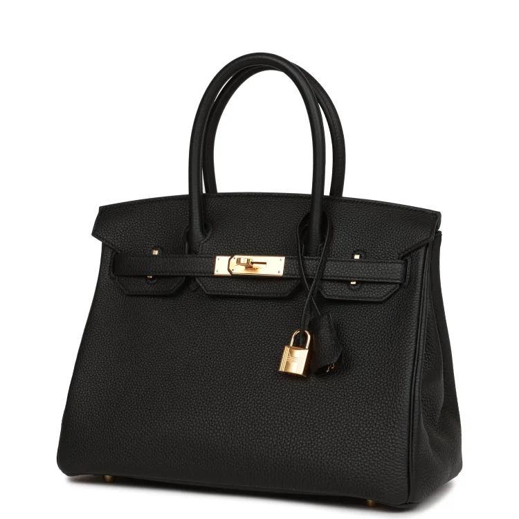 H Birkin 30 Black Togo Gold Hardware - Image 4