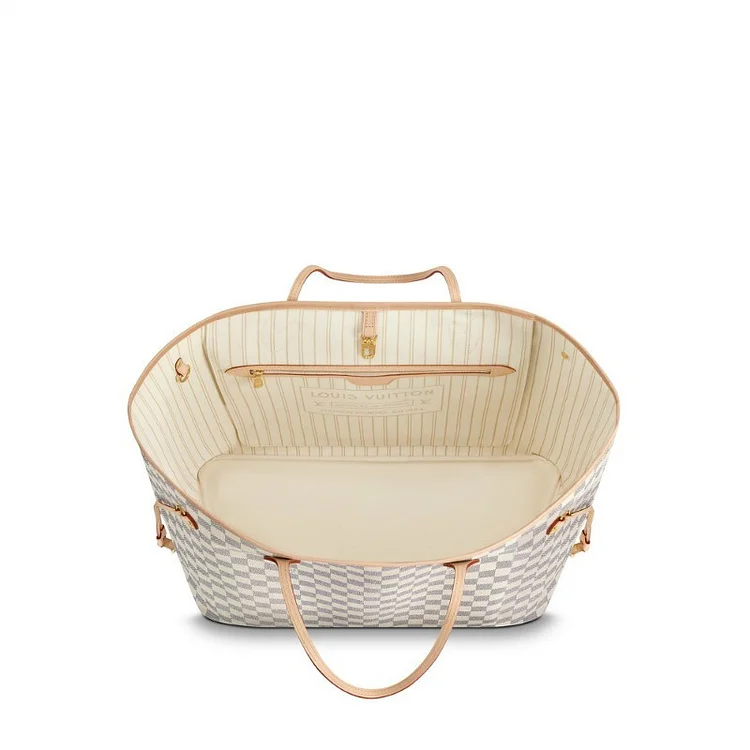 L Damier Azur Canvas Neverfull GM N41360 - Image 4