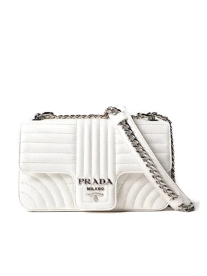 PP Medium Diagramme Bag in White