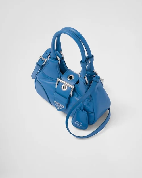 PP Moon padded nappa-leather bag ?C Light Blue - Image 4