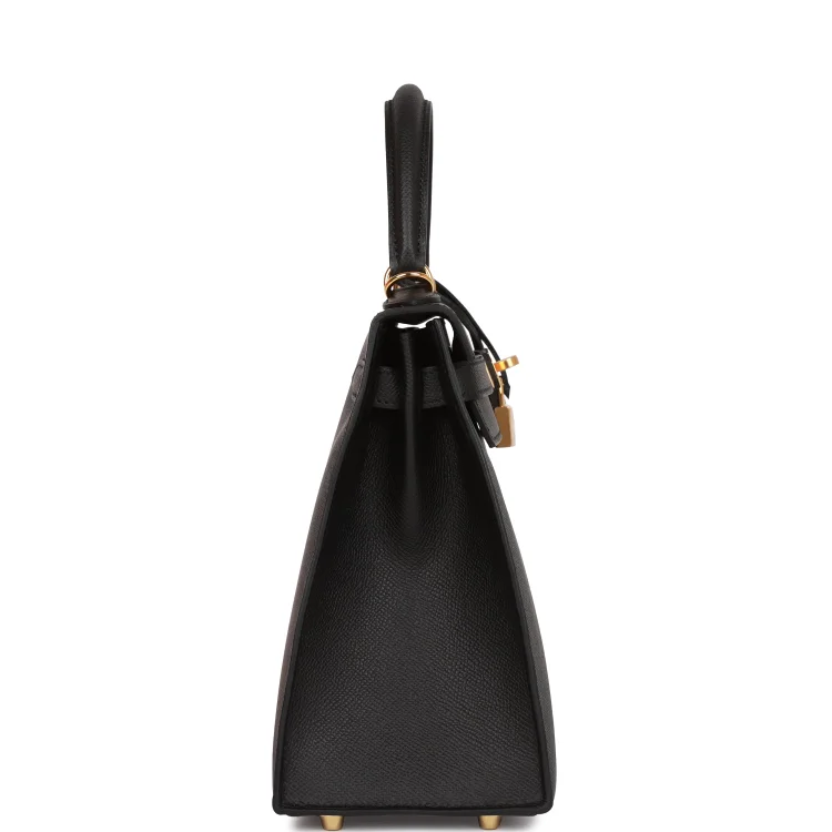 H Kelly Sellier 28 Black Epsom Gold Hardware - Image 2