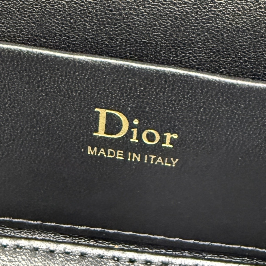 Dior Black Cannage Lambskin Leather Micro Lady Dior Vanity Case Gold Hardware Reps - Image 6