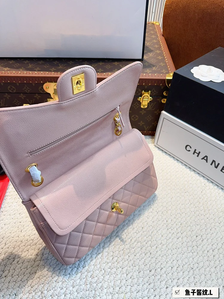 CC new arrival cf bag caviar leather size; 26*6*17cm - Image 6