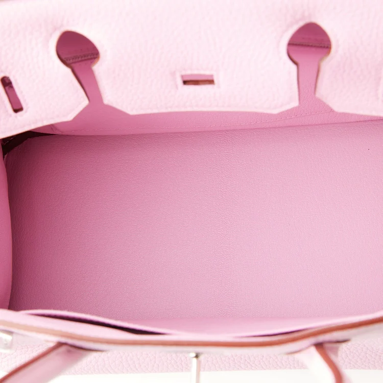 H Birkin 30 Mauve Syestre Clemence Palladium Hardware - Image 8