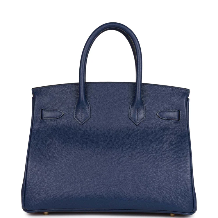 H Birkin 30 Bleu Saphir Epsom Gold Hardware - Image 3