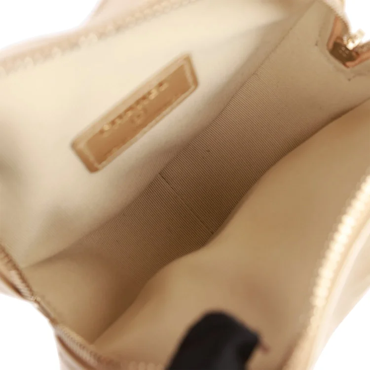 CC In Love Heart Clutch with Chain Gold Lambskin Light Gold - Image 6