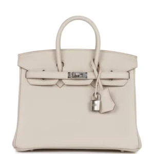 H Birkin 25 Beton Togo Palladium Hardware