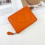 H Silk in Empson-Barenia leather wallets size : 9.5 x 11.5 cm