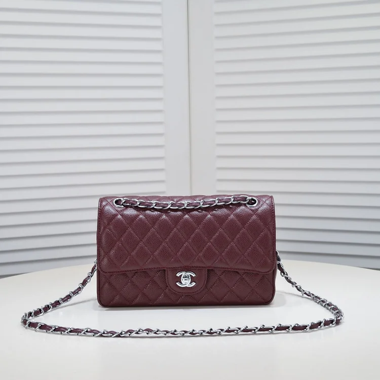 CC CF2.55 caviar leather bag 8 COLORS size: 25.5*16*6.5cm - Image 11