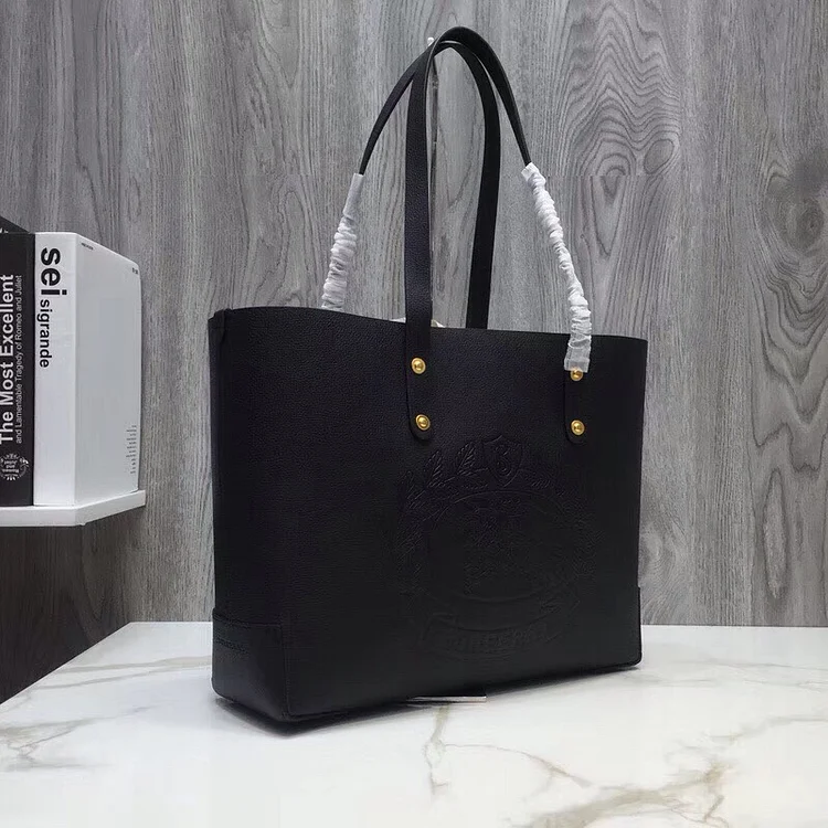 bb Small Embossed Crest Tote Black For Women, Women??s Bags 13.8in/35cm - Image 7