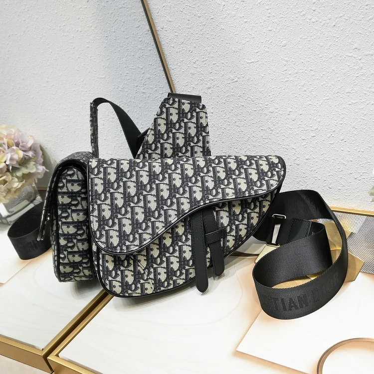 D homme2023 Pre-Fall saddle bag size : 20x28.6x5cm - Image 4