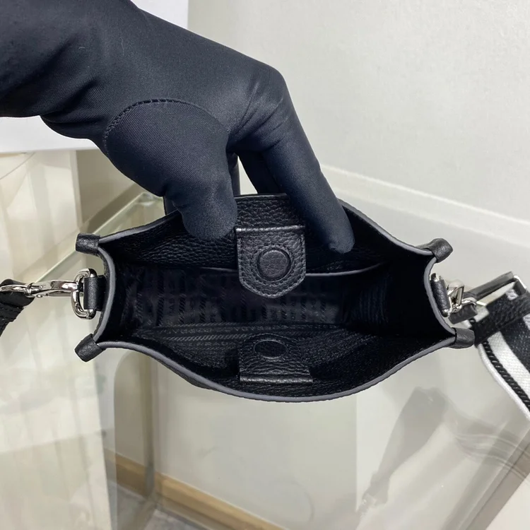 Pra Mini Shoulder Bag Black For Women, Women??s Bags 7.9in/20cm - Image 6