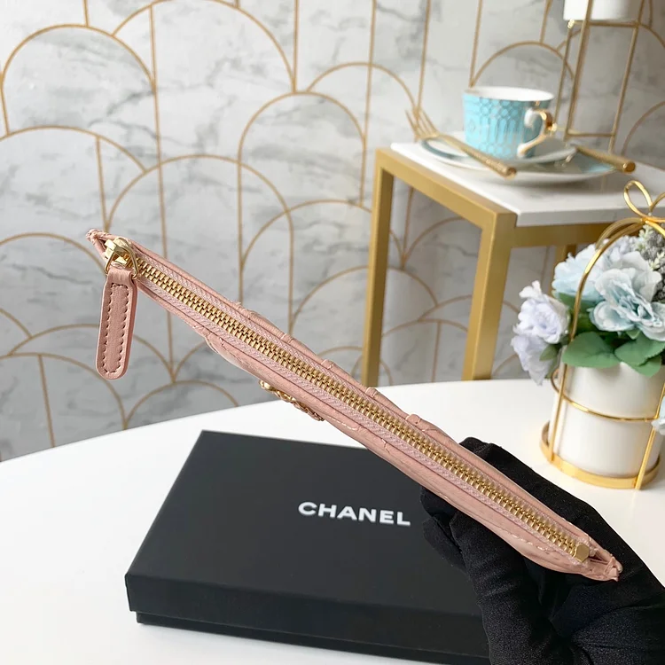 cc 19 Matelasse Phone and Card Case Pink Bag For Women 19cm/7.5in - Image 3