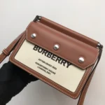 bb Mini Horseferry Print Title Bag With Pocket Detail Malt Brown For Women, Women??s Bags 7.5in/19cm 80146111