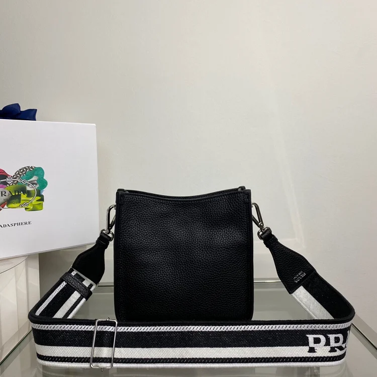 Pra Mini Shoulder Bag Black For Women, Women??s Bags 7.9in/20cm - Image 3