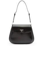 PP Cleo Brushed Leather Medium Shoulder Bag with Flap