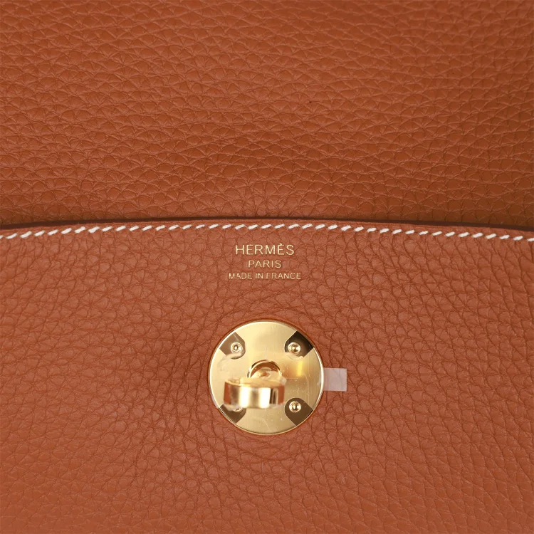 H Lindy 26 Gold Clemence Gold Hardware - Image 6
