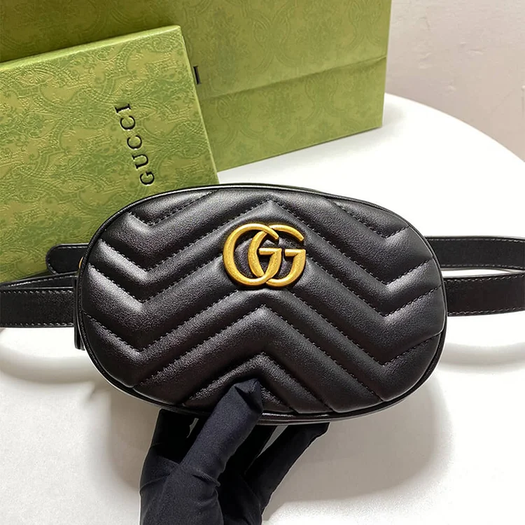 GG Marmont Quilted Leather Belt Bag - Image 3