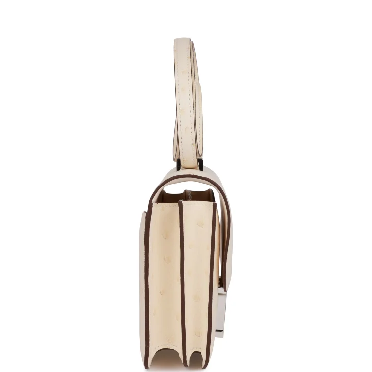 H Constance 18 Nata Ostrich Palladium Hardware - Image 2