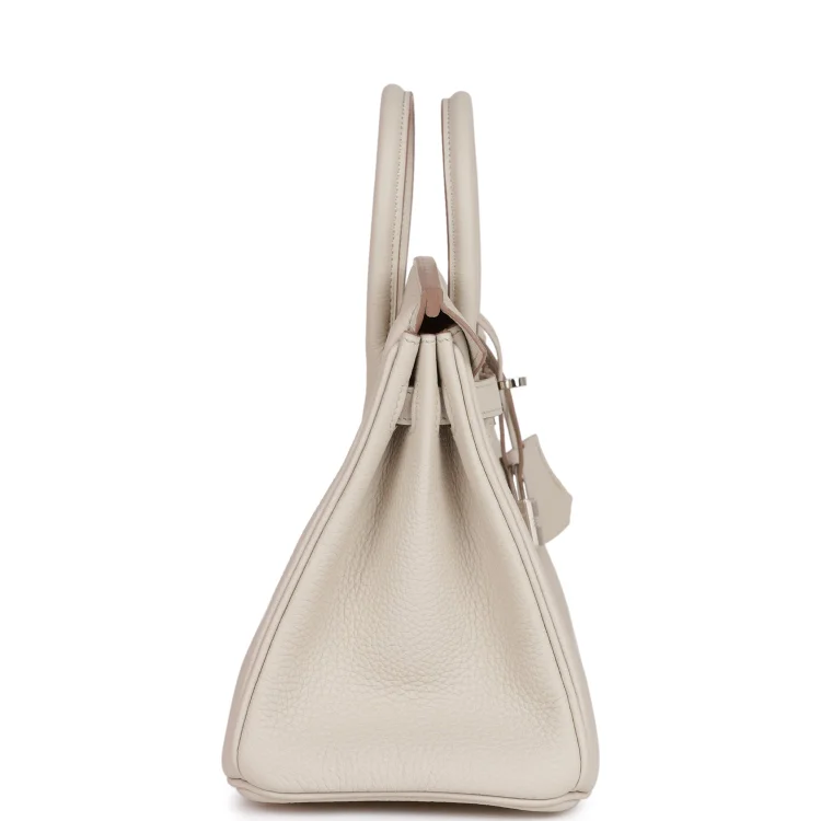 H Birkin 25 Beton Togo Palladium Hardware - Image 2