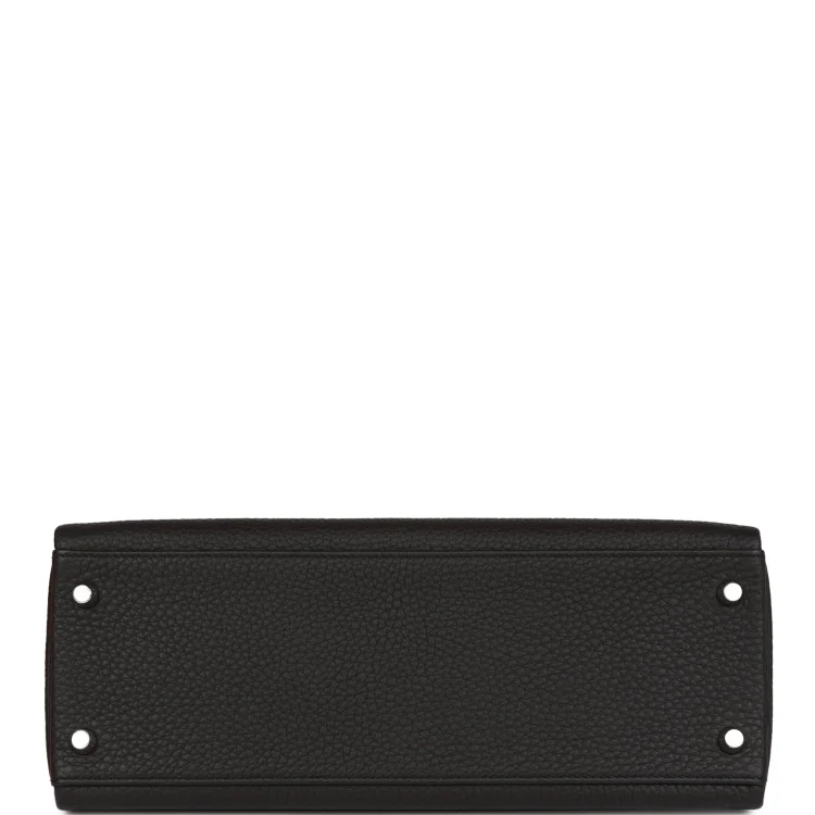 H Kelly Retourne 32cm Black Togo Palladium Hardware - Image 5