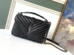 Y College Medium Quilted leather Bag