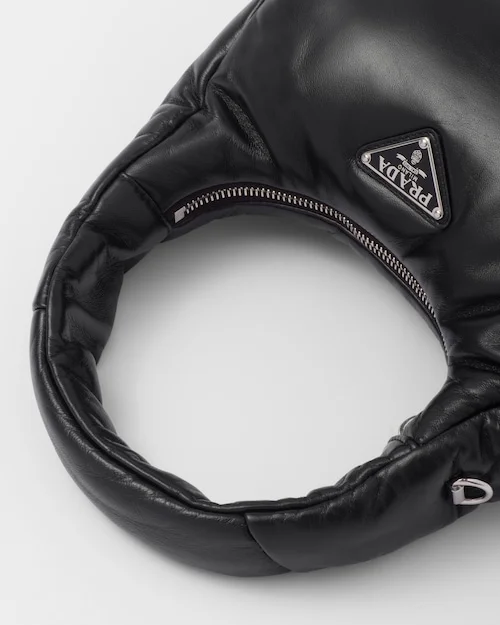 PP Soft padded nappa leather mini-bag ?C Black - Image 3