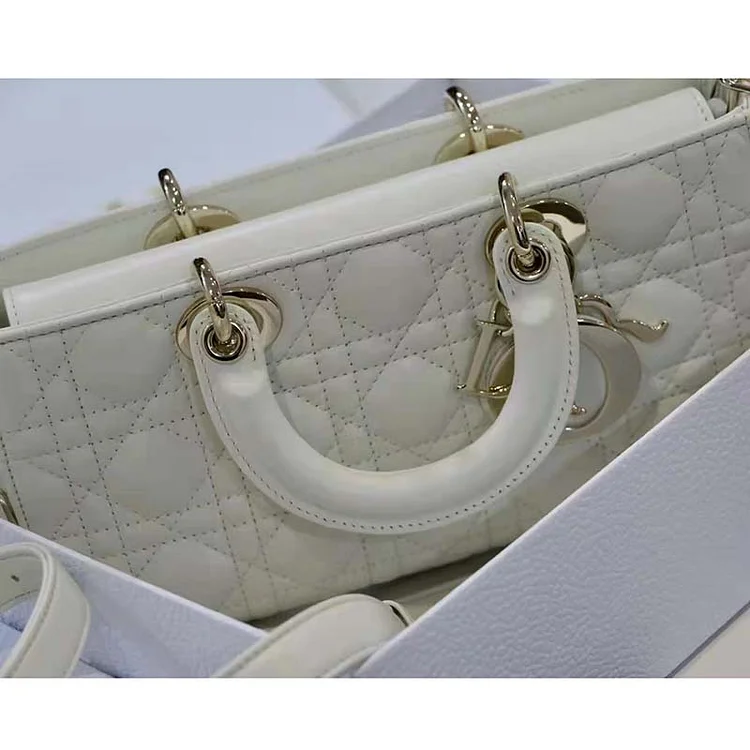 CD Women CD Lady D-Joy Bag Latte Cannage Lambskin - Image 17
