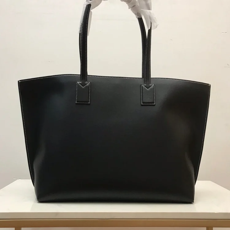 Bur Motif Leather Medium Tote Bag - Image 11