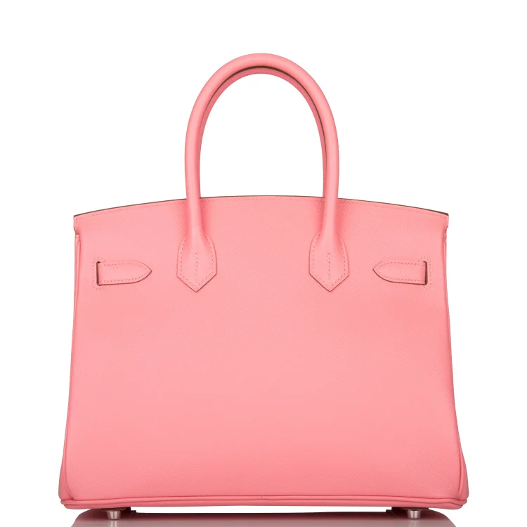 H Birkin 30 Rose Confetti Epsom Palladium Hardware - Image 3