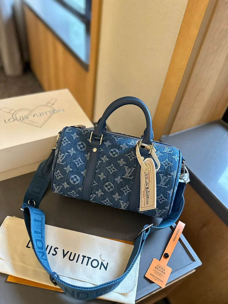 Louis Lvkeepall new arrival denim bag size: 25 * 12 cm - Image 5