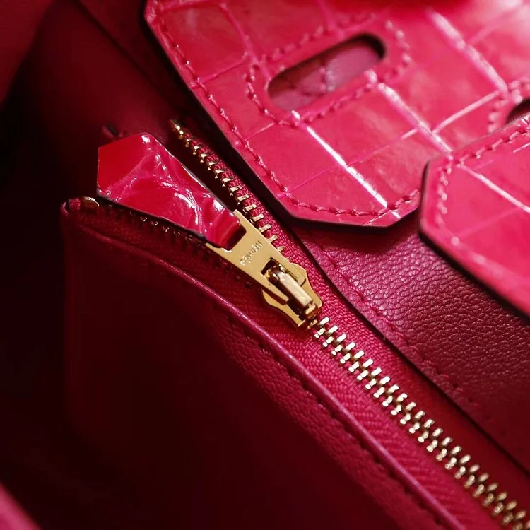 H Birkin 25, 30, 35 Electric Shiny Niloticus Crocodile gold Hardware - Image 12