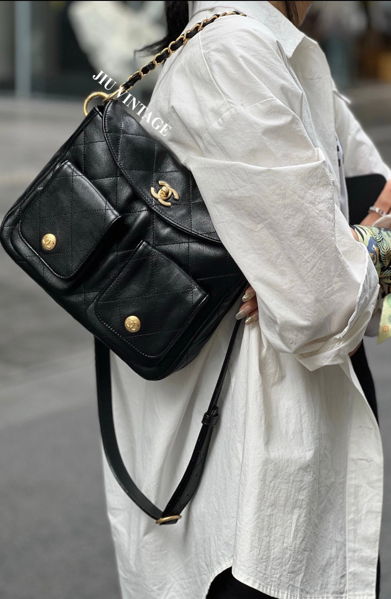 cc Duma Lambskin Vintage Hobo 2sizes in 3colours