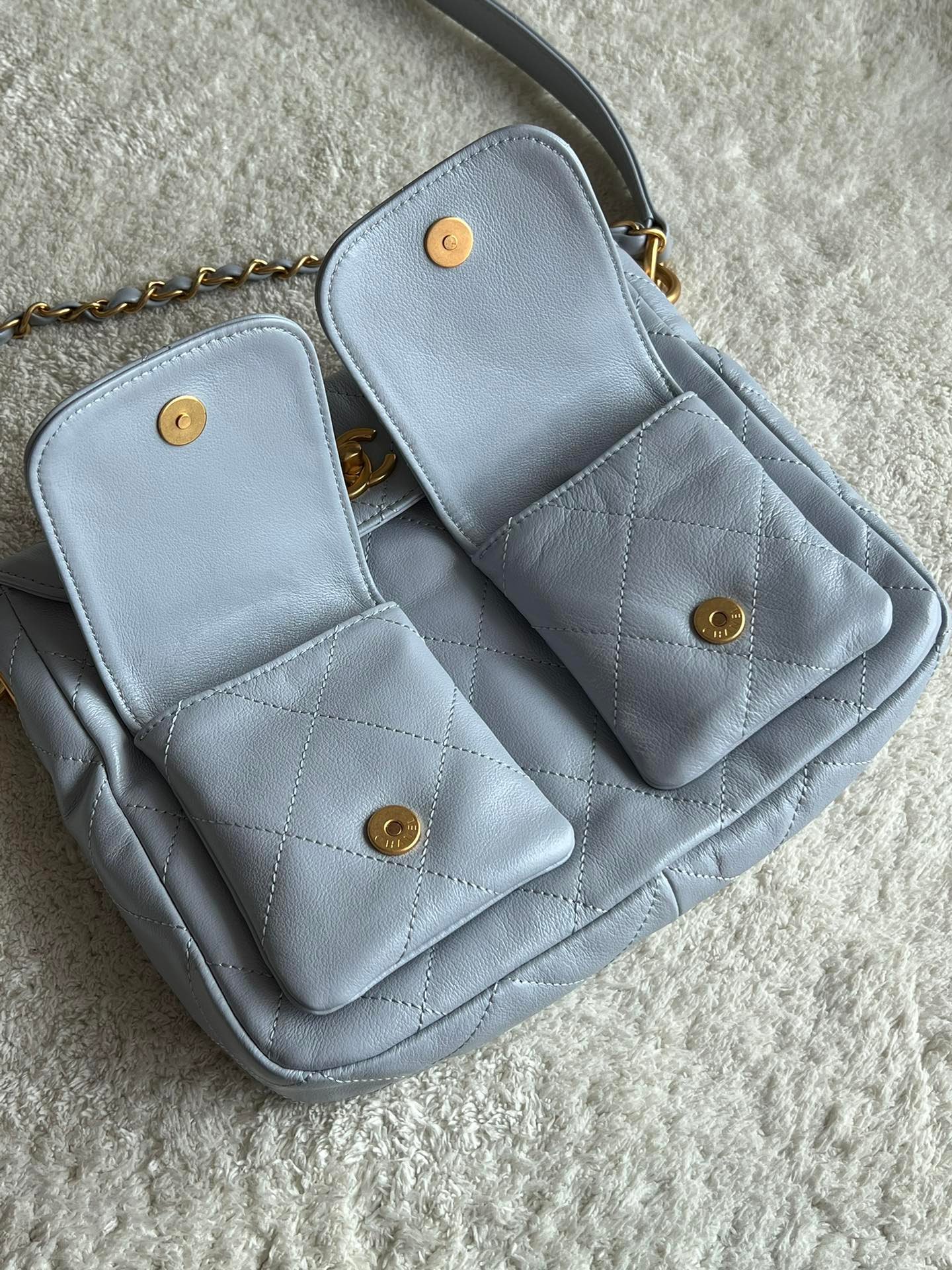 cc Duma Lambskin Vintage Hobo 2sizes in 3colours - Image 6