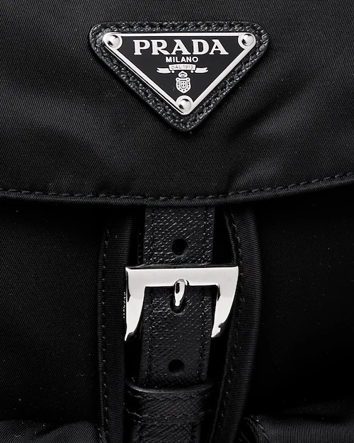 PP Small Re-Nylon backpack ?C Black - Image 2