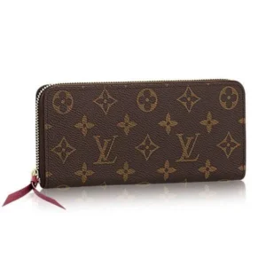 L-bag Monogram Canvas Clemence Wallet M60742 Fuchsia