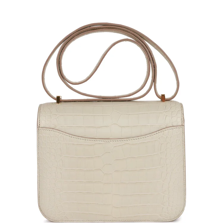 H Constance 18 Beton Matte Alligator Gold Hardware - Image 3