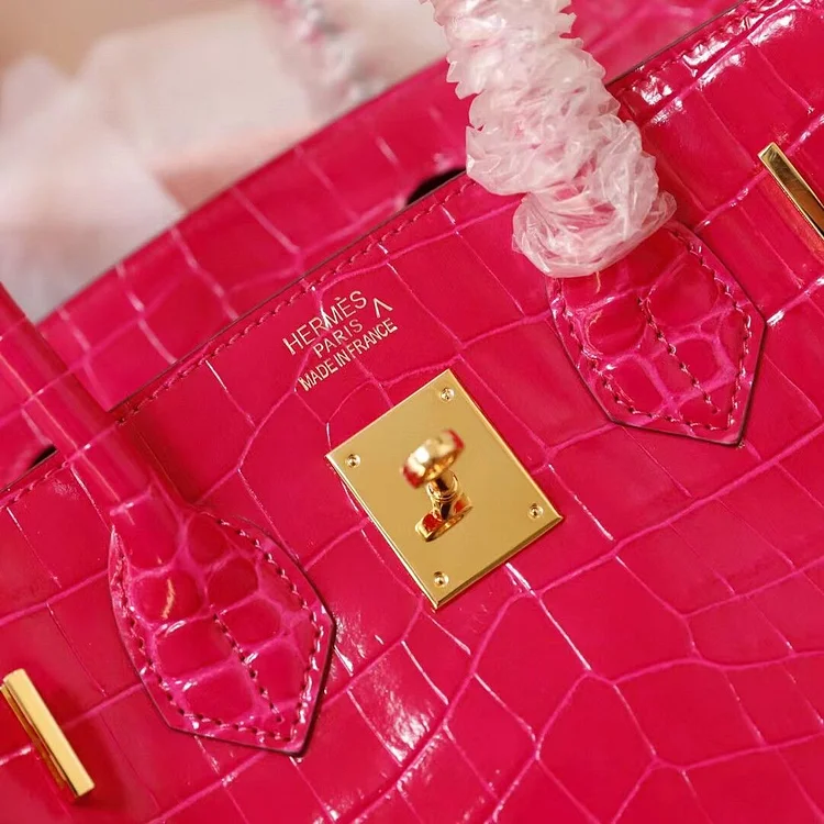 H Birkin 25, 30, 35 Electric Shiny Niloticus Crocodile gold Hardware - Image 15