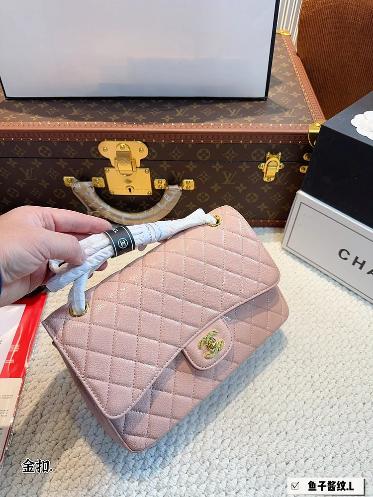 CC new arrival cf bag caviar leather size; 26*6*17cm - Image 7