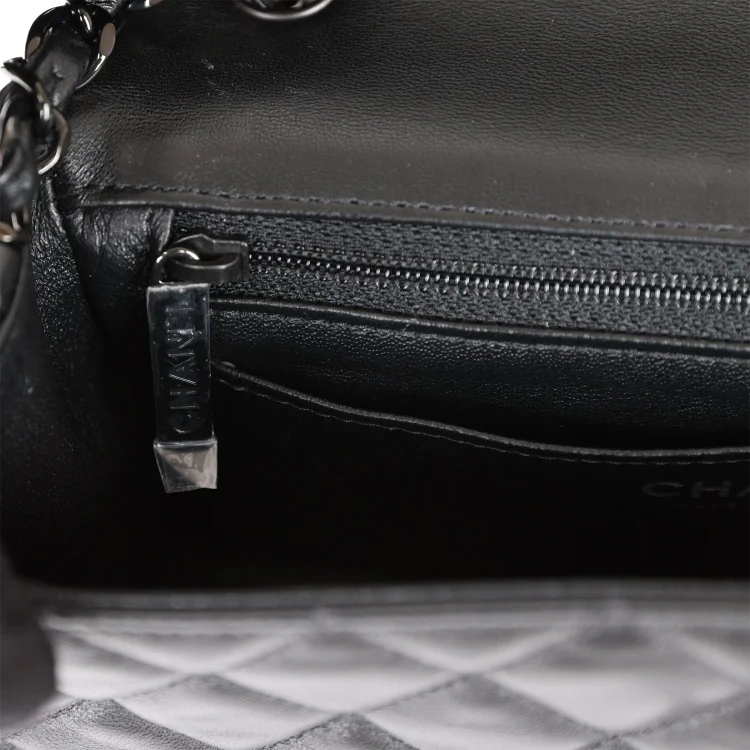 CC Mini Rectangular Flap Bag SO Black Lambskin Black Hardware for MR - Image 9