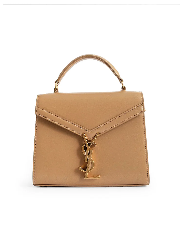 Y Cassandra Mini Top Handle Bag in Box Leather