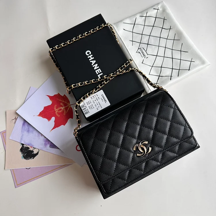 CC new arrival 2024 Woc bag caviar leather size: 19 cm - Image 9